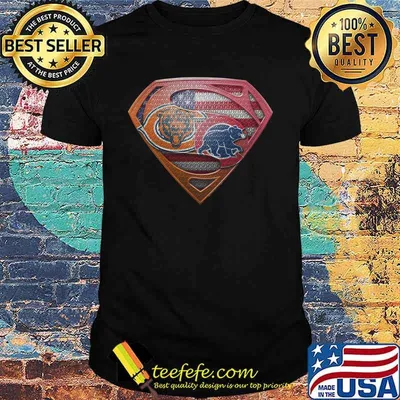 Superman chicago bears and chicago cubs american flag independence day shirt