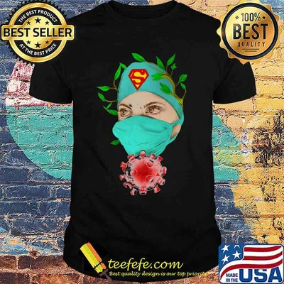 Superman hero nurse covid-19 shirt