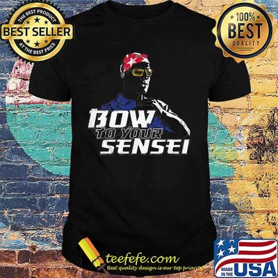 Swimmer bow to your sensei shirt