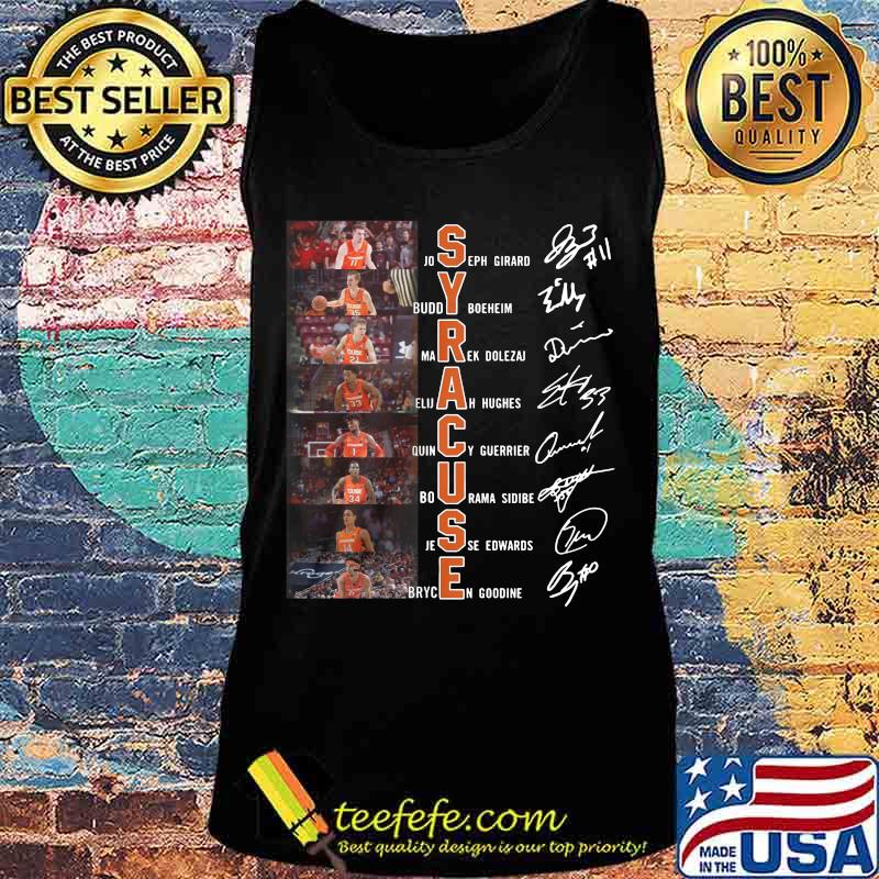 Syracuse orange men's basketball signatures s Tank top Syracuse orange men's basketball signatures s Tank top