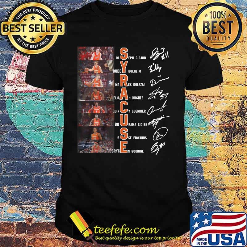 Syracuse orange men's basketball signatures shirt