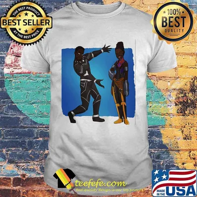 T'challa and shuri black panther marvel heroes shirt
