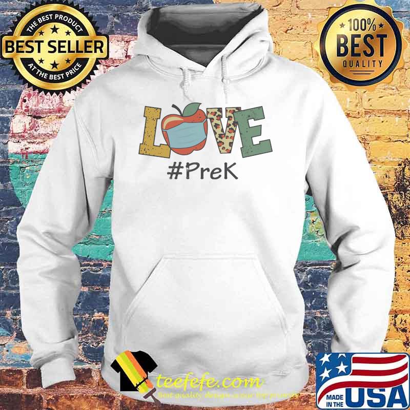 Teacher love prek mask leopard s Hoodie Teacher love prek mask leopard s Hoodie