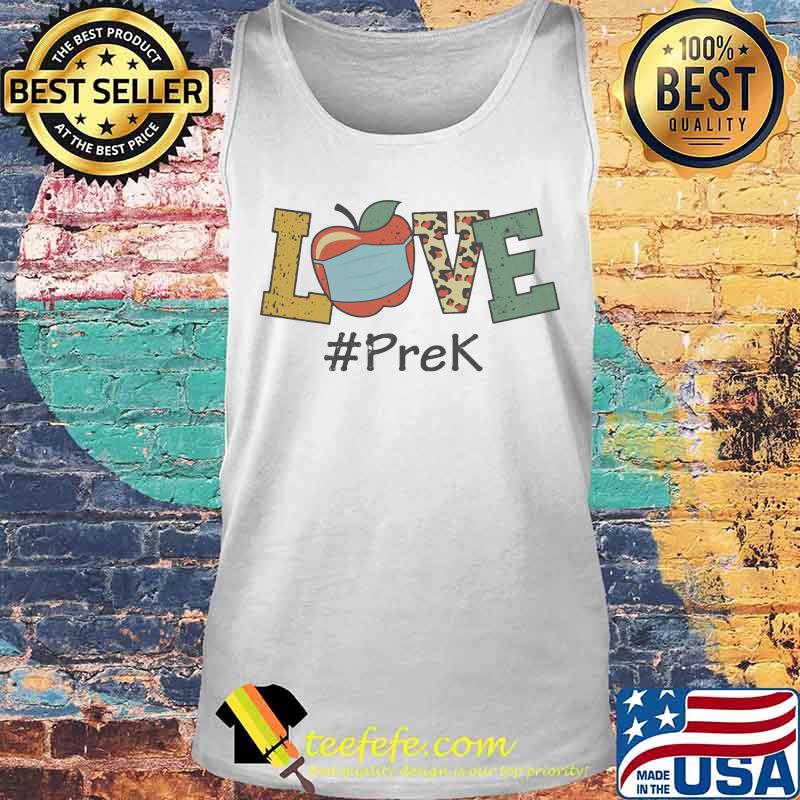 Teacher love prek mask leopard s Tank top Teacher love prek mask leopard s Tank top