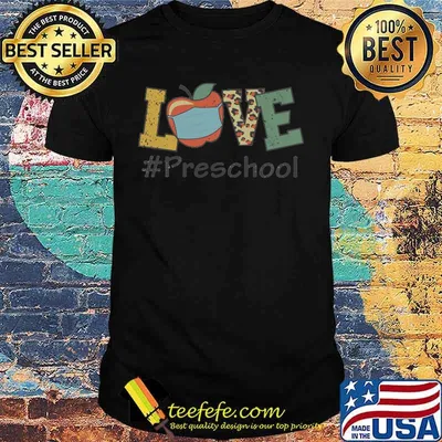 Teacher love preschool mask leopard shirt