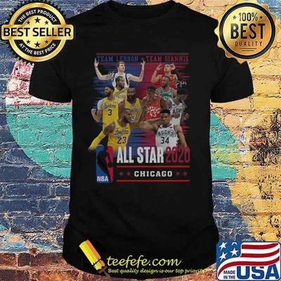 Team lebron team giannis all star 2020 chicago signatures shirt