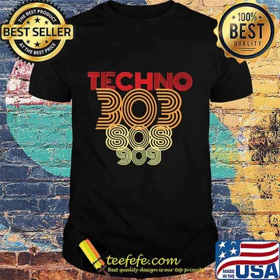 Techno 303 808 909 vintage shirt