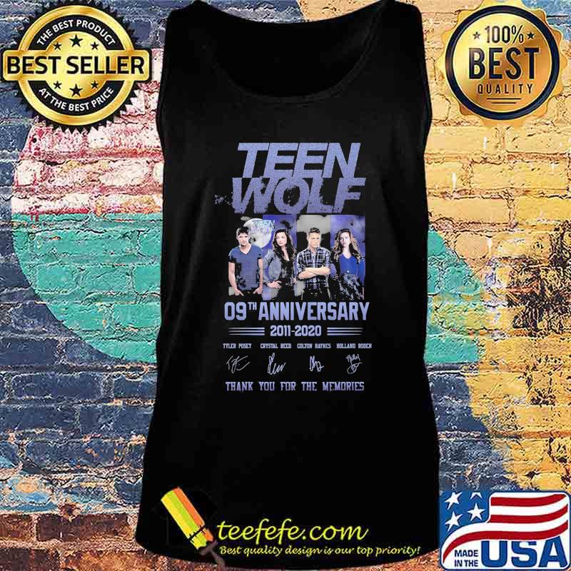 Teen wolf 09th anniversary 2011 2020 thank you for the memories signatures s Tank top Teen wolf 09th anniversary 2011 2020 thank you for the memories signatures s Tank top