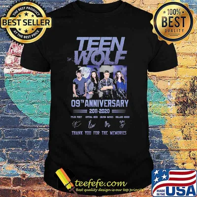 Teen wolf 09th anniversary 2011 2020 thank you for the memories signatures shirt