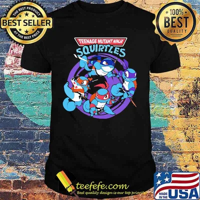 Teenage mutant ninja squirtles turtles shirt