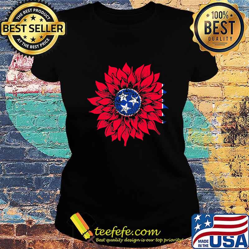 Tennessee Sunflower American Flag Independence Day Shirt Ladies tee Tennessee Sunflower American Flag Independence Day Shirt Ladies tee