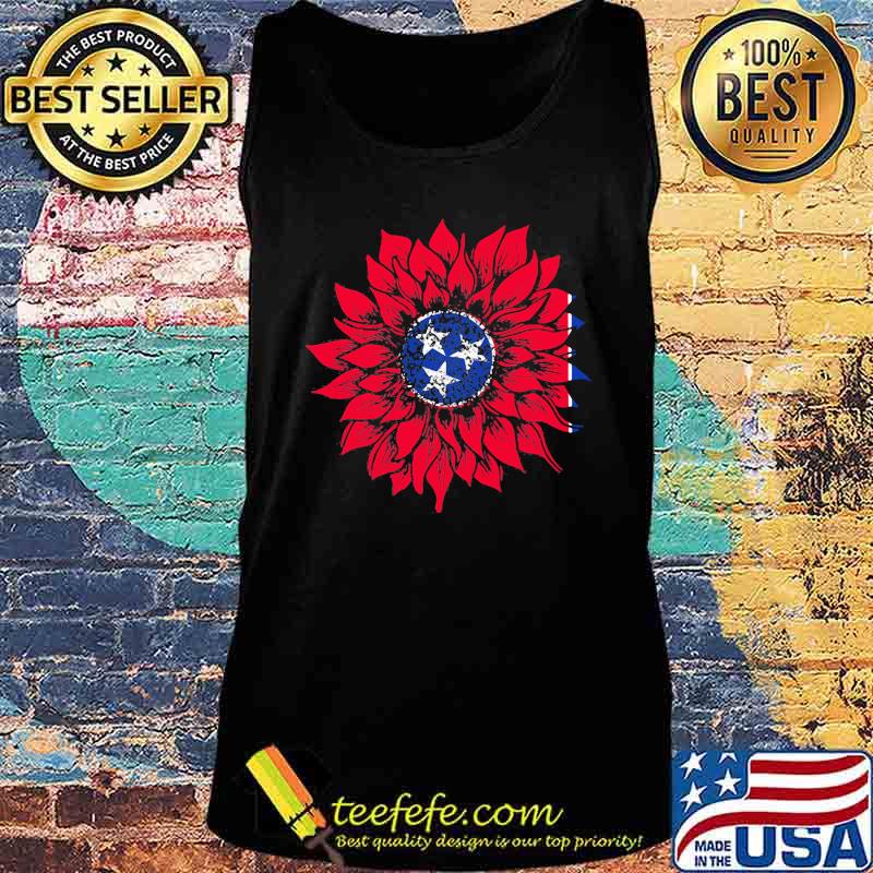 Tennessee Sunflower American Flag Independence Day Shirt Tank top Tennessee Sunflower American Flag Independence Day Shirt Tank top