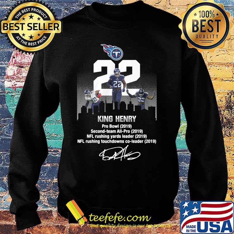 Tennessee titans king henry pro bowl 2019 second team all pro nfl rushing yards leader signature s Sweater Tennessee titans king henry pro bowl 2019 second team all pro nfl rushing yards leader signature s Sweater