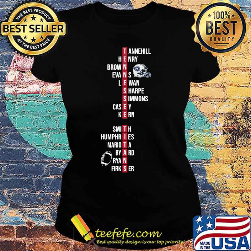 Tennessee titans tannehill henry brown evans lewan sharpe simmons casey kern s Ladies tee Tennessee titans tannehill henry brown evans lewan sharpe simmons casey kern s Ladies tee