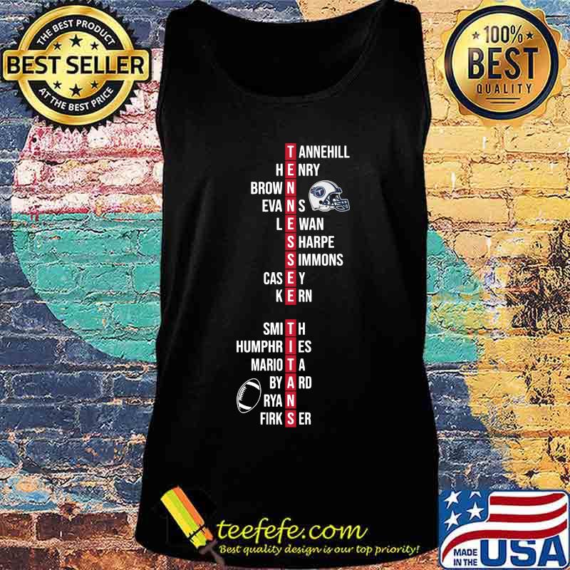 Tennessee titans tannehill henry brown evans lewan sharpe simmons casey kern s Tank top Tennessee titans tannehill henry brown evans lewan sharpe simmons casey kern s Tank top