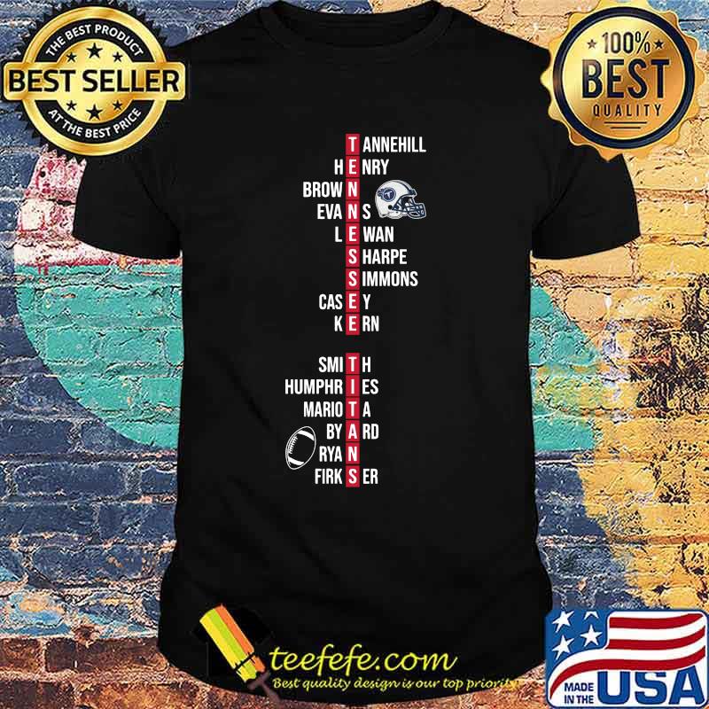 Tennessee titans tannehill henry brown evans lewan sharpe simmons casey kern shirt