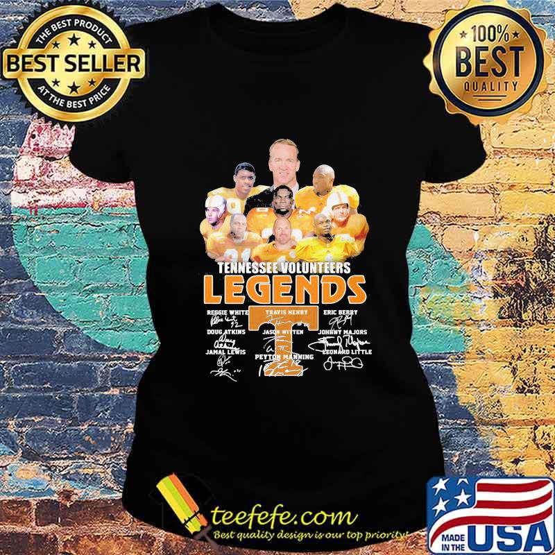 Tennessee volunteers legends players signatures s Ladies tee Tennessee volunteers legends players signatures s Ladies tee
