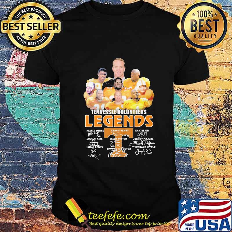 Tennessee volunteers legends players signatures shirt Tennessee volunteers legends players signatures shirt
