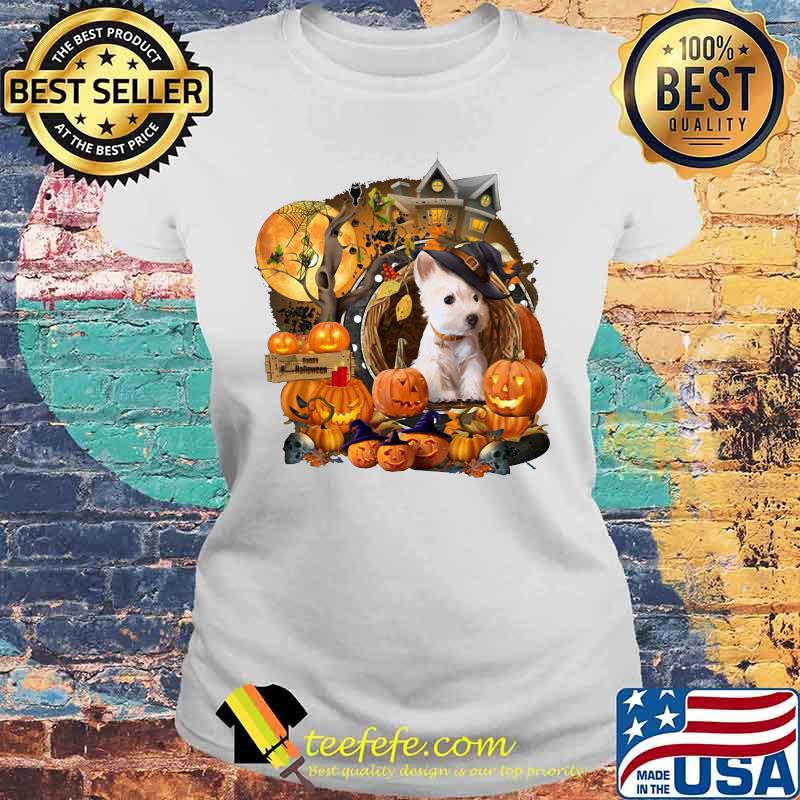 Terrier Puppy Witch Pumpkin Witch Halloween s Laides tee Terrier Puppy Witch Pumpkin Witch Halloween s Laides tee