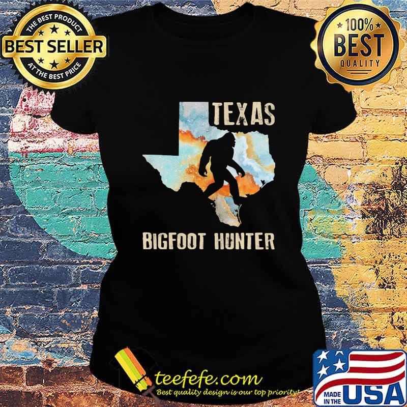 Texas bigfoot hunter map s Ladies tee Texas bigfoot hunter map s Ladies tee