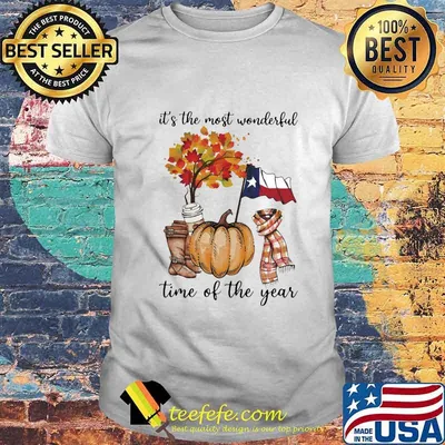 Texas flag it's the most wonderful time of the year leaves shirt