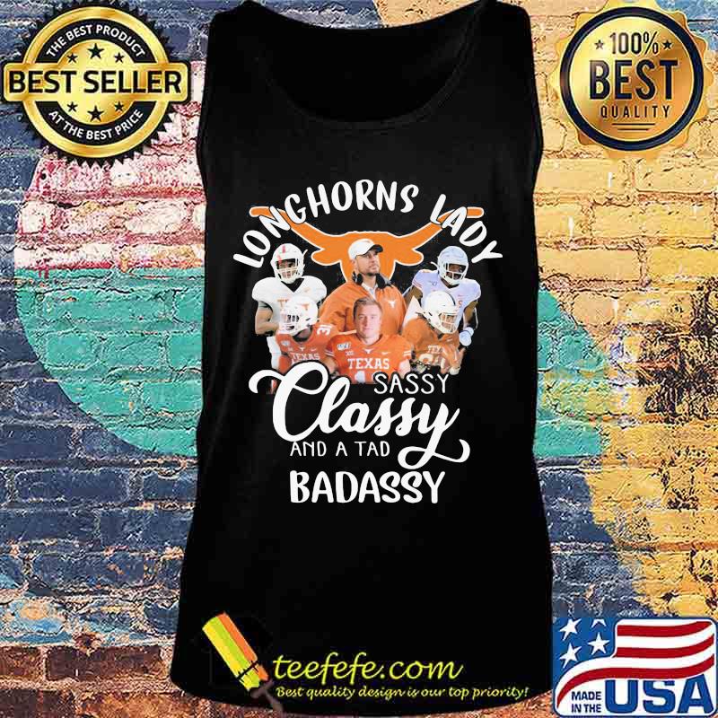 Texas longhorns lady sassy classy and a tad badassy s Tank top Texas longhorns lady sassy classy and a tad badassy s Tank top