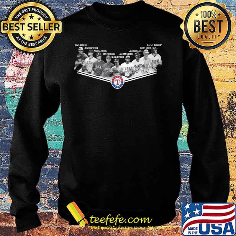 Texas rangers baseball signatures s Sweater Texas rangers baseball signatures s Sweater