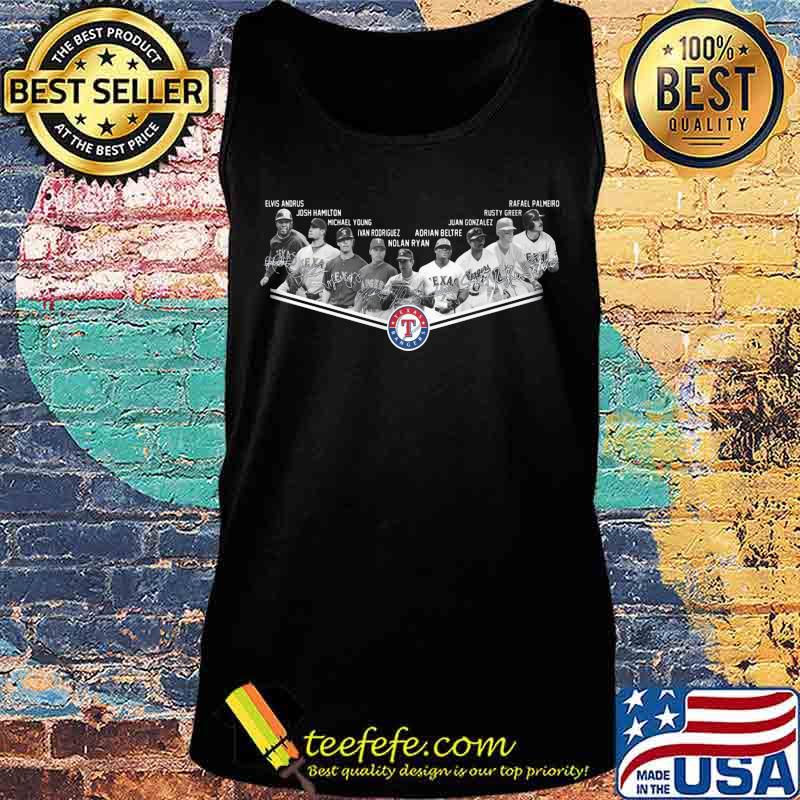 Texas rangers baseball signatures s Tank top Texas rangers baseball signatures s Tank top