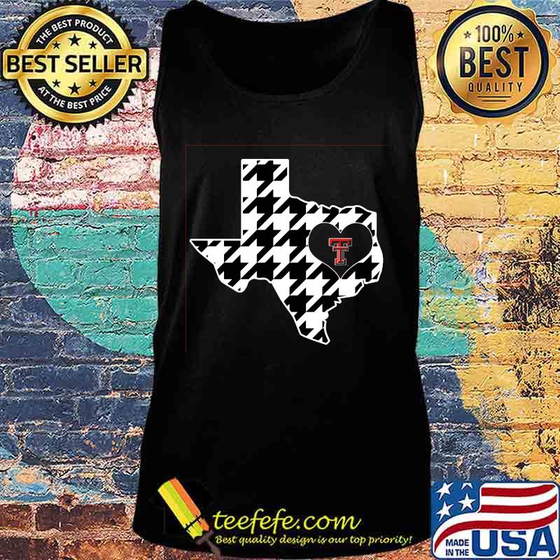 Texas tech red raiders black white pink houndstooth s Tank top Texas tech red raiders black white pink houndstooth s Tank top
