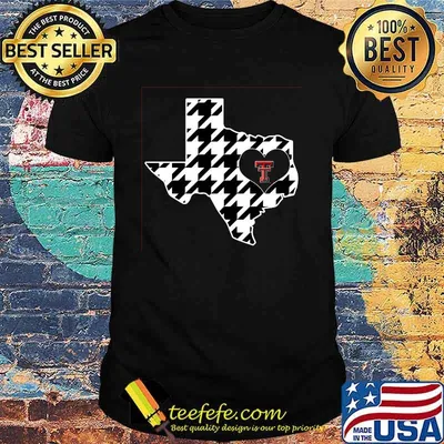 Texas tech red raiders black white pink houndstooth shirt