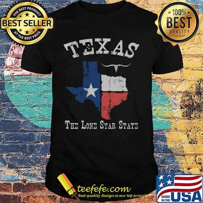 Texas the lone star state longhorn shirt