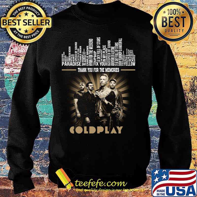 Thank you for the memories coldplay s Sweater Thank you for the memories coldplay s Sweater