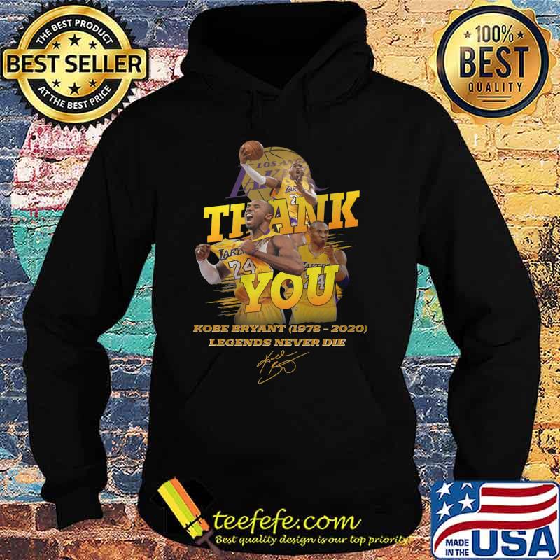 Thank you kobe bryant 1978 2020 legends never die signature s Hoodie Thank you kobe bryant 1978 2020 legends never die signature s Hoodie