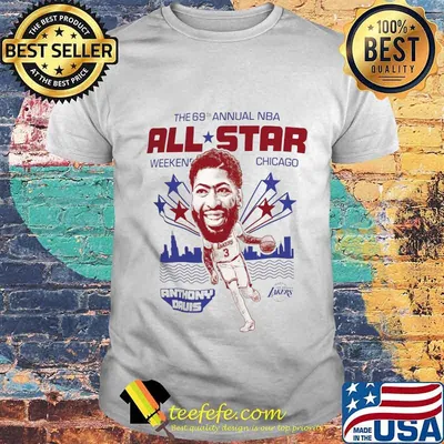 The 69th annual nba all star weekend chicago anthony davis basketball shirt