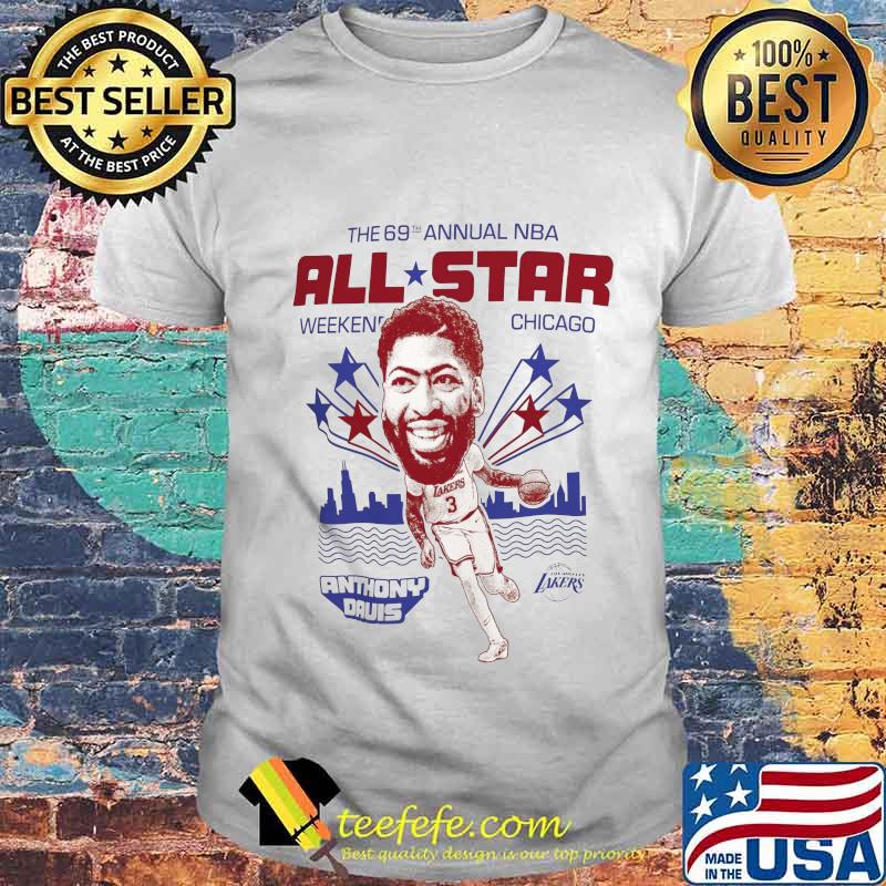 The 69th annual nba all star weekend chicago anthony davis basketball shirt