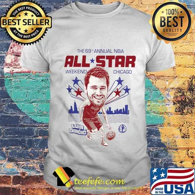 The 69th annual nba all stars weekend chicago luka doncic basketball shirt