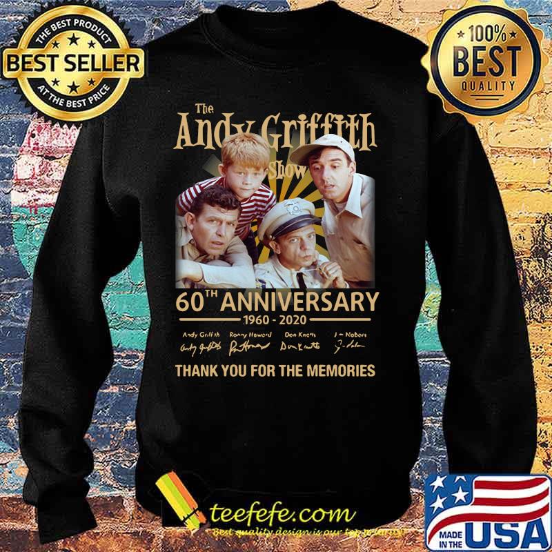 The andy griffith 60th anniversary 1960 2020 thank you for the memories signatures s Sweater The andy griffith 60th anniversary 1960 2020 thank you for the memories signatures s Sweater