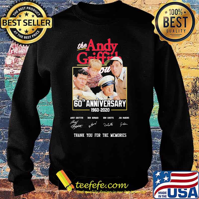 The andy griffith 60th anniversary 1960 2020 thank you for the memories signatures s Sweater The andy griffith 60th anniversary 1960 2020 thank you for the memories signatures s Sweater