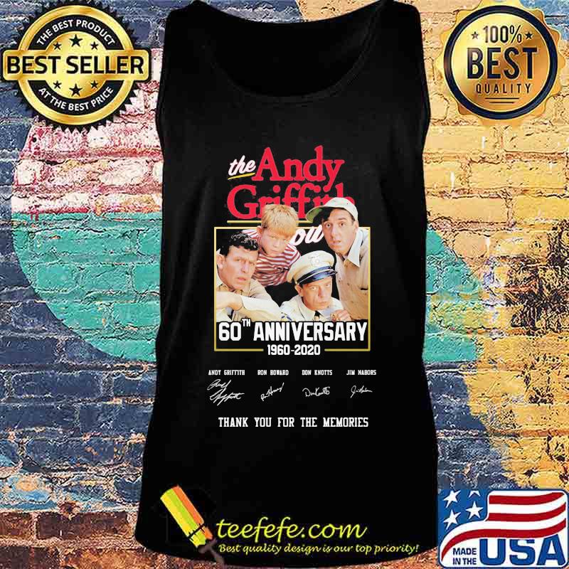 The andy griffith 60th anniversary 1960 2020 thank you for the memories signatures s Tank top The andy griffith 60th anniversary 1960 2020 thank you for the memories signatures s Tank top