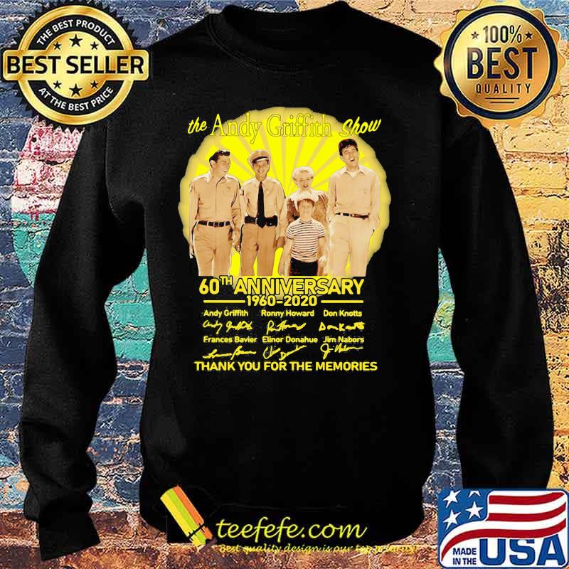 The andy griffith show 60th anniversary 1960 2020 thank you for the memories signatures s Sweater The andy griffith show 60th anniversary 1960 2020 thank you for the memories signatures s Sweater