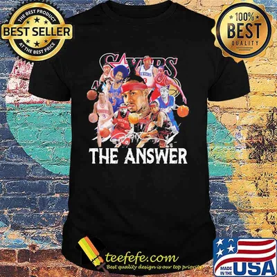 The answer allen iverson basketball player signature shirt