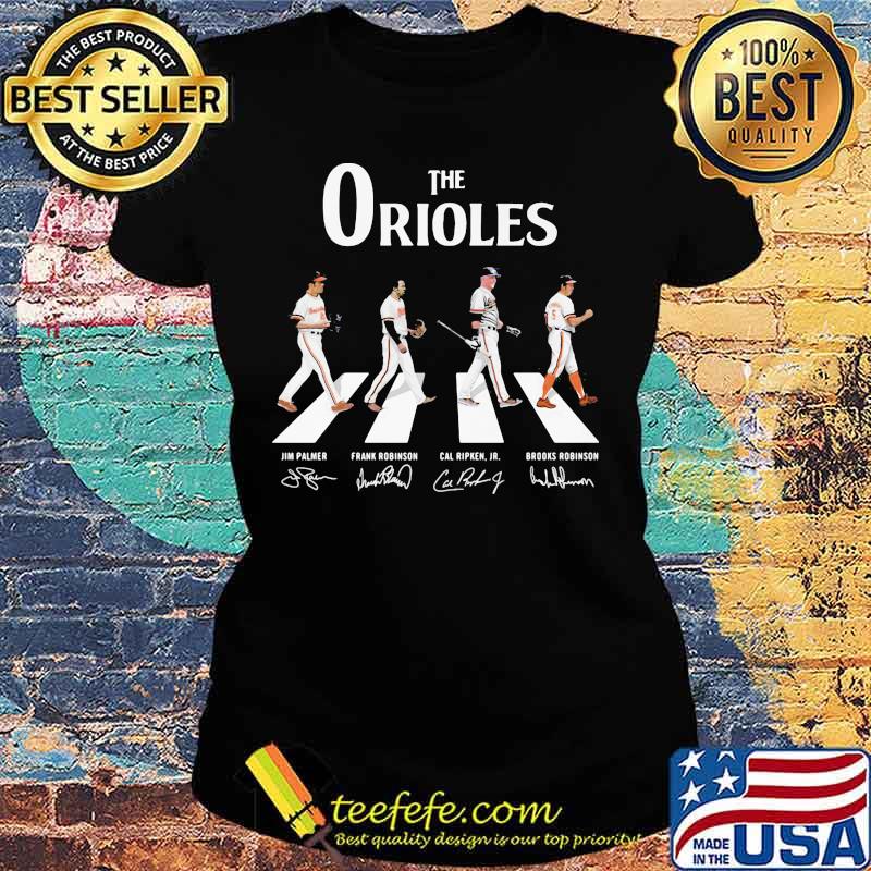 The baltimore orioles baseball crossing the line signatures s Ladies tee The baltimore orioles baseball crossing the line signatures s Ladies tee