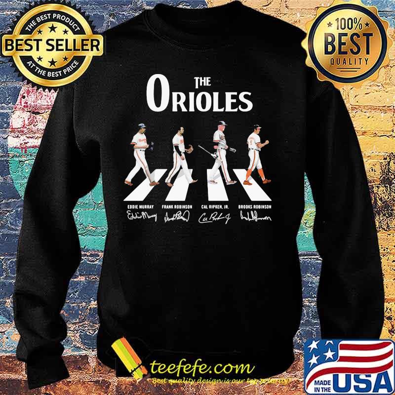 The baltimore orioles crossing the line signatures s Sweater The baltimore orioles crossing the line signatures s Sweater