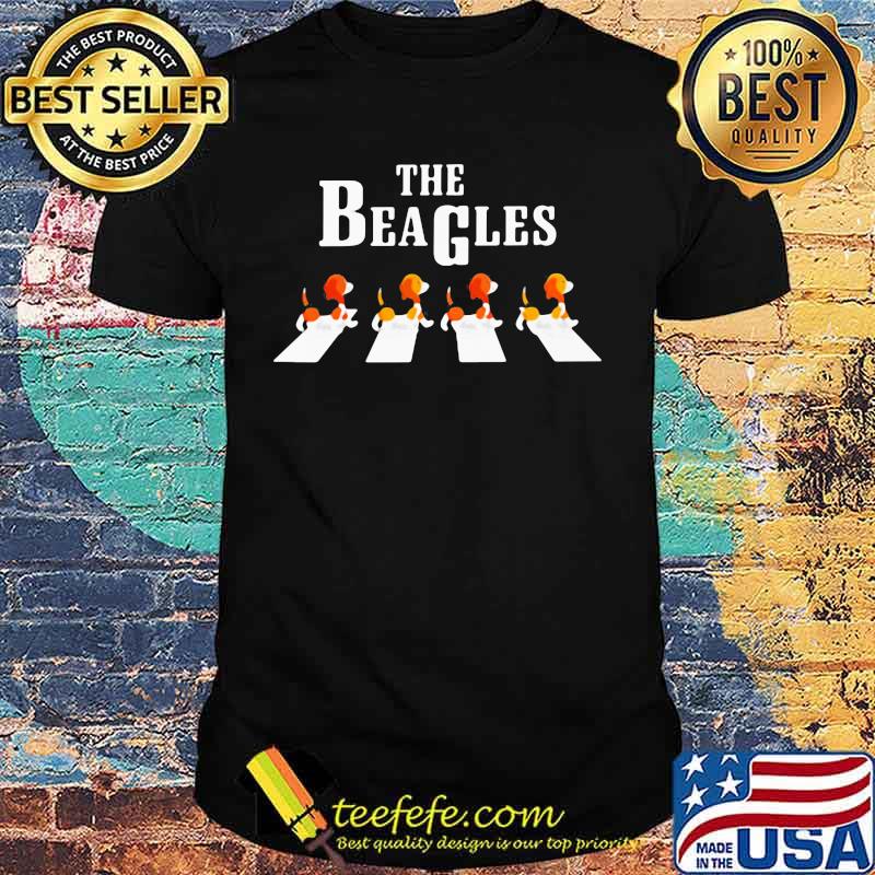 The beagles crossing the line shirt