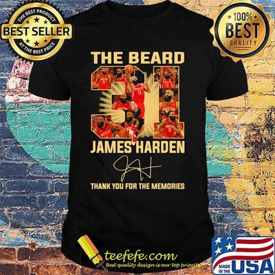 The beard 31 james harden thank you for the memories signature shirt