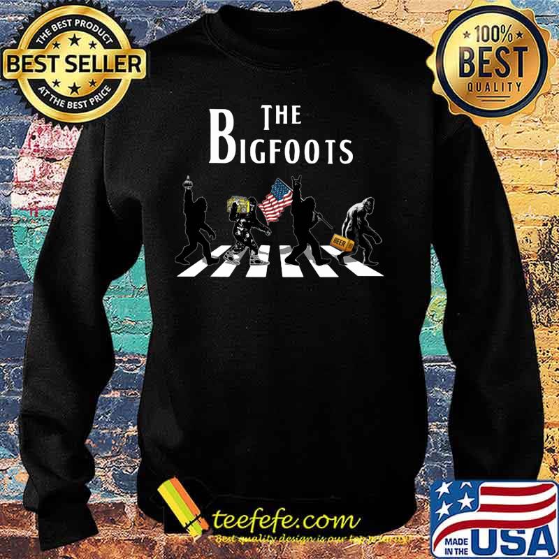 THE BIGFOOTS CROSSING THE LINE BEER RADIO AMERICAN FLAG SHIRT Sweater THE BIGFOOTS CROSSING THE LINE BEER RADIO AMERICAN FLAG SHIRT Sweater