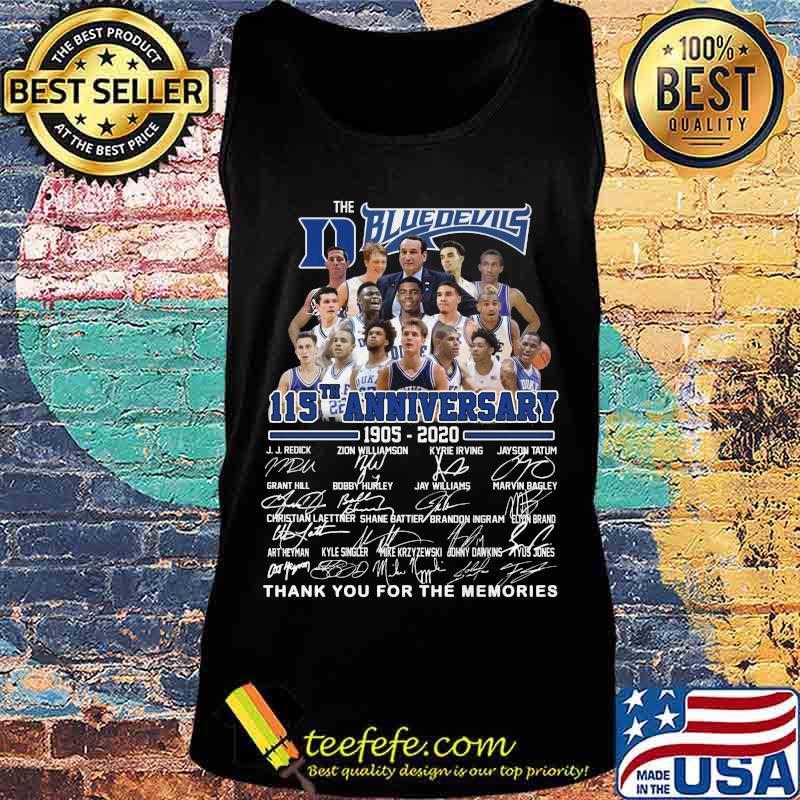 The blue devis 115th anniversary 1905 2020 thank you for the memories signatures s Tank top The blue devis 115th anniversary 1905 2020 thank you for the memories signatures s Tank top