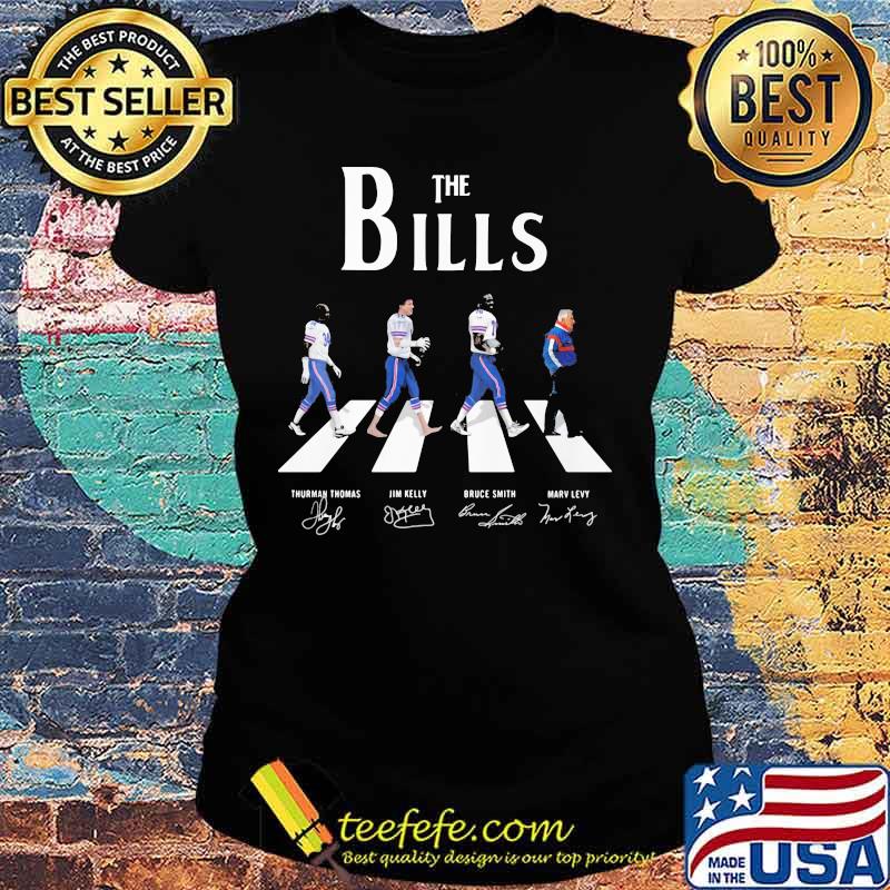 The buffalo bills football abbey road signatures s Ladies tee The buffalo bills football abbey road signatures s Ladies tee