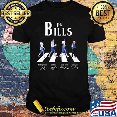 The buffalo bills football abbey road signatures shirt