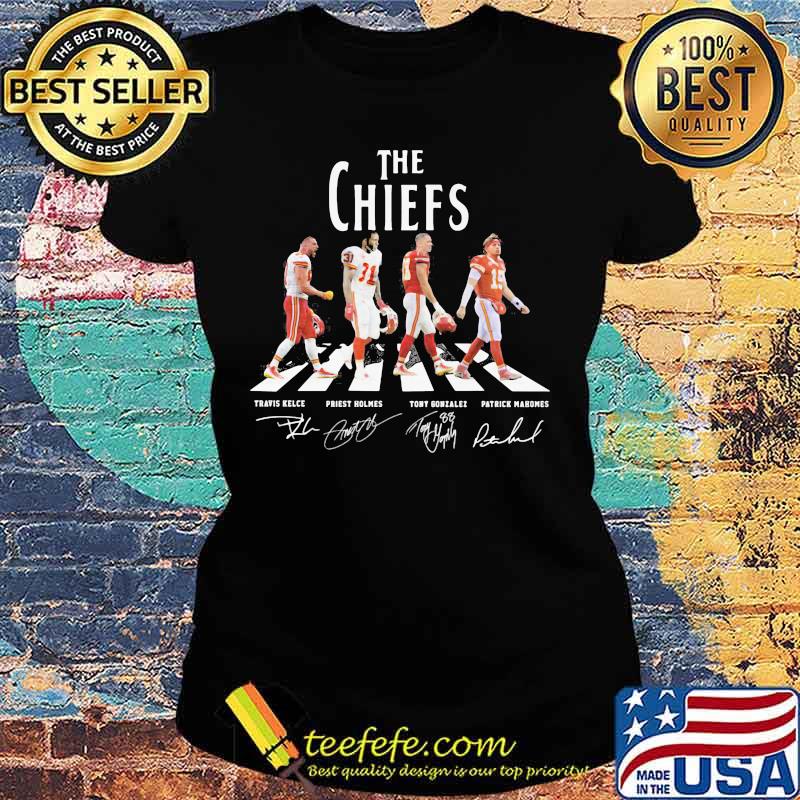 The chiefs abbey road players signatures s Ladies tee The chiefs abbey road players signatures s Ladies tee